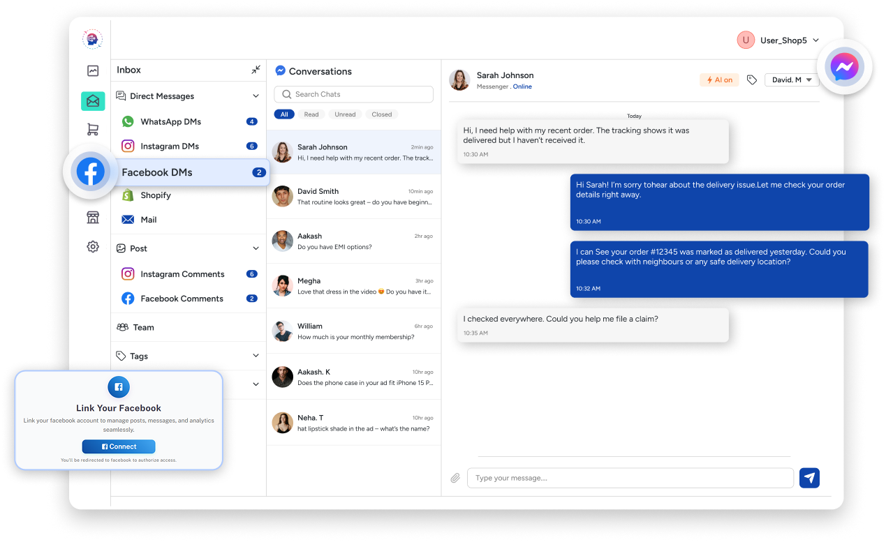 Facebook Dashboard