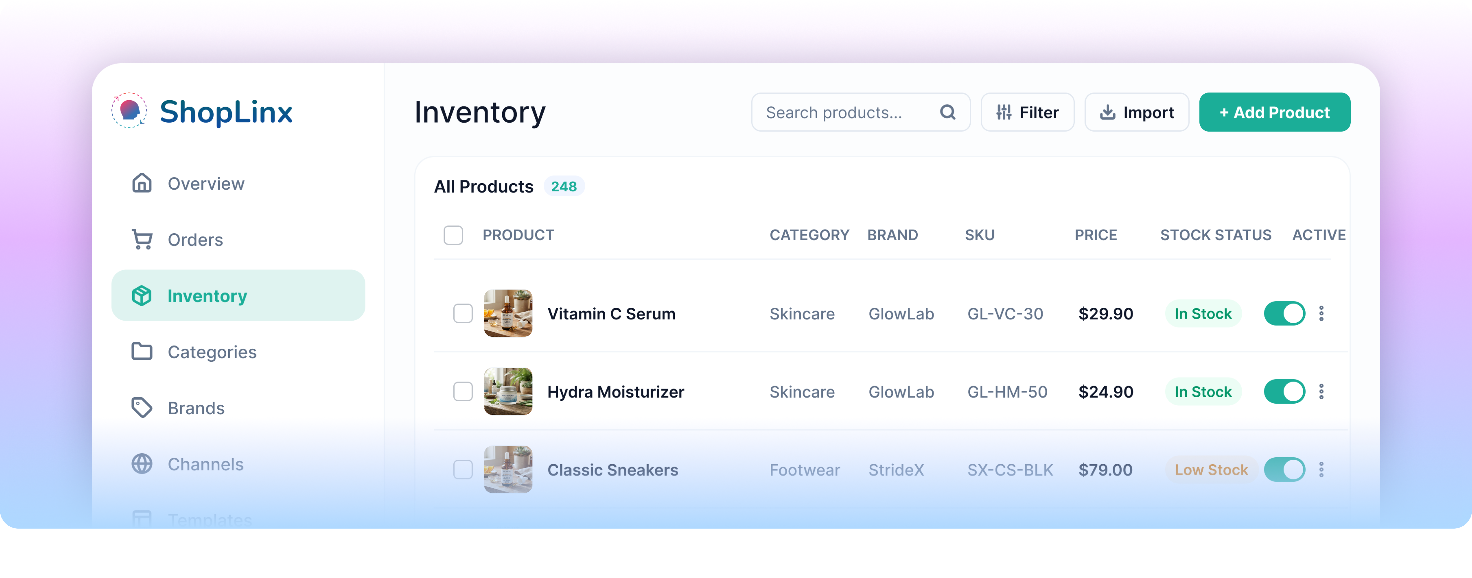 Inventory Dashboard
