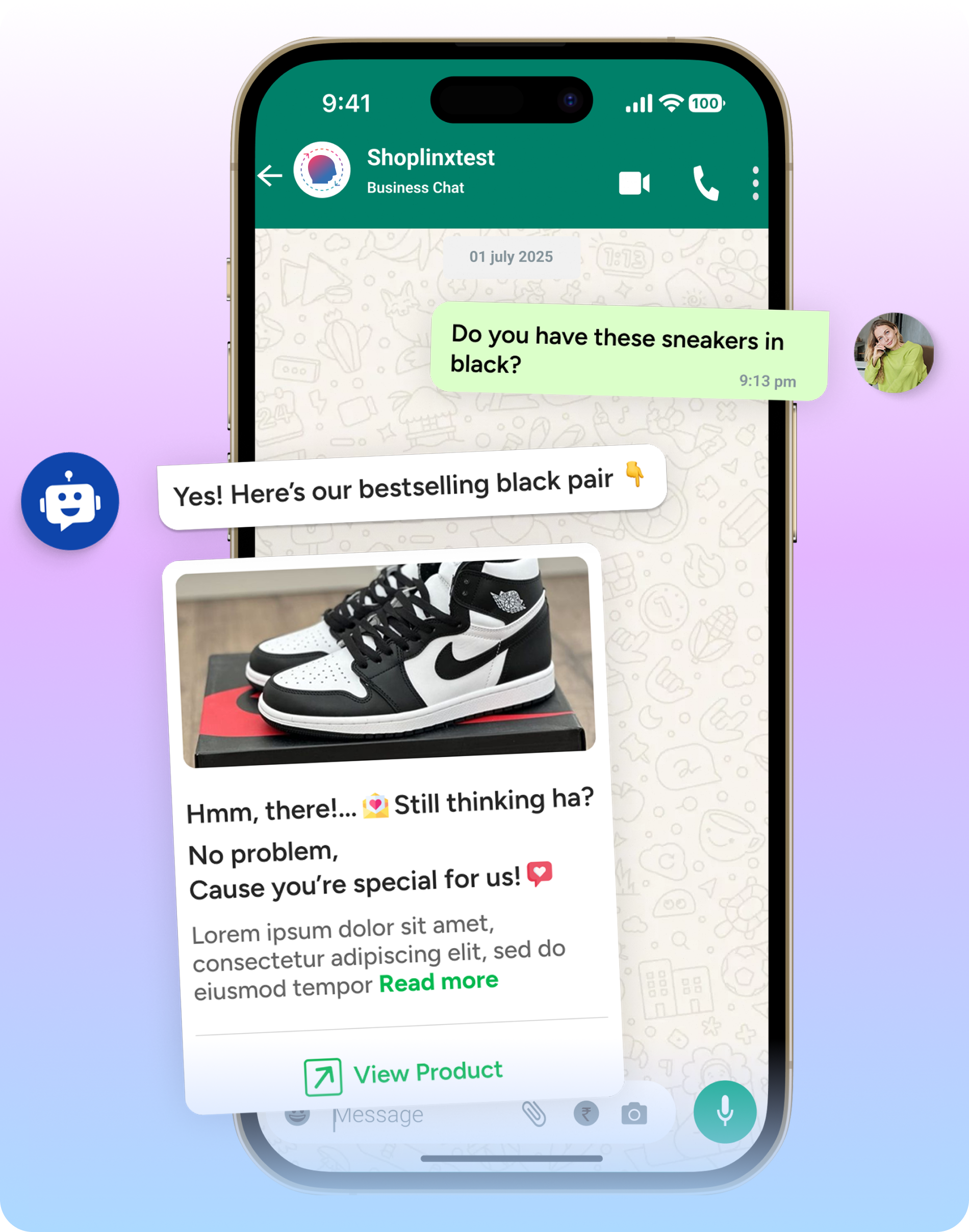 Automation Chat Preview